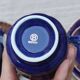 Superb Coffee/Tea Trio in Cobalt Blue & Gold Porcelain - Chodzież Poland