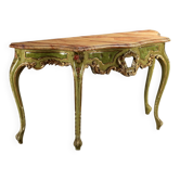 Console ancienne vénitienne style baroque en bois, Italie, XXe siècle