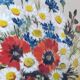Vintage still life of a country bouquet signed J Dubois with a golden frame.