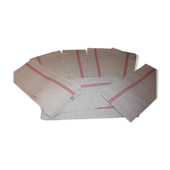 Lot of 12 old new hemp towels