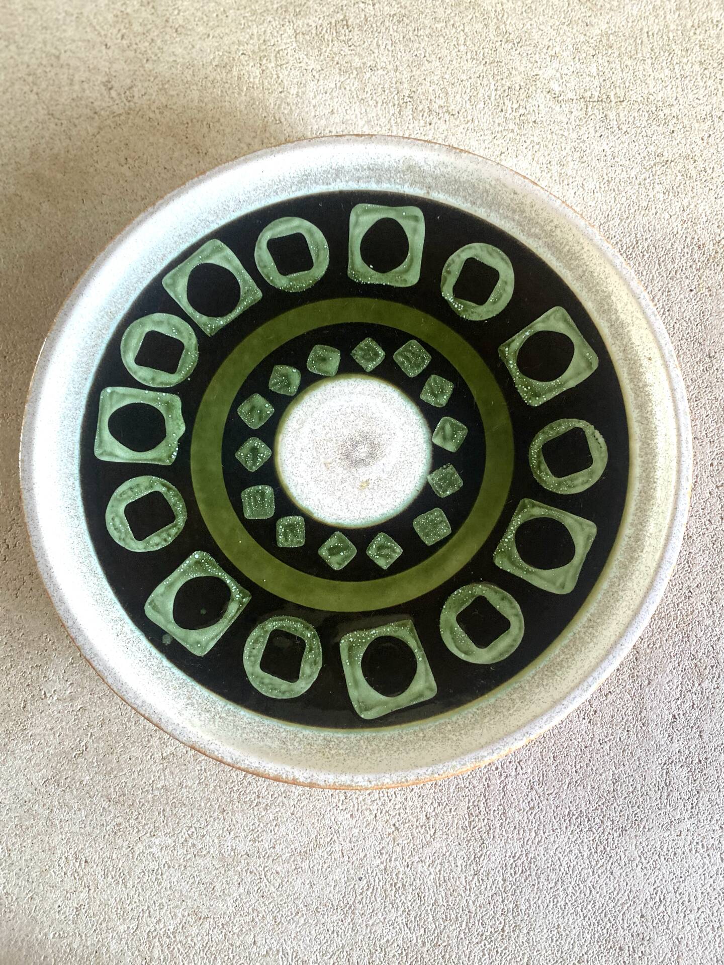Plate West Germany in ceramic - Ø 30 cm