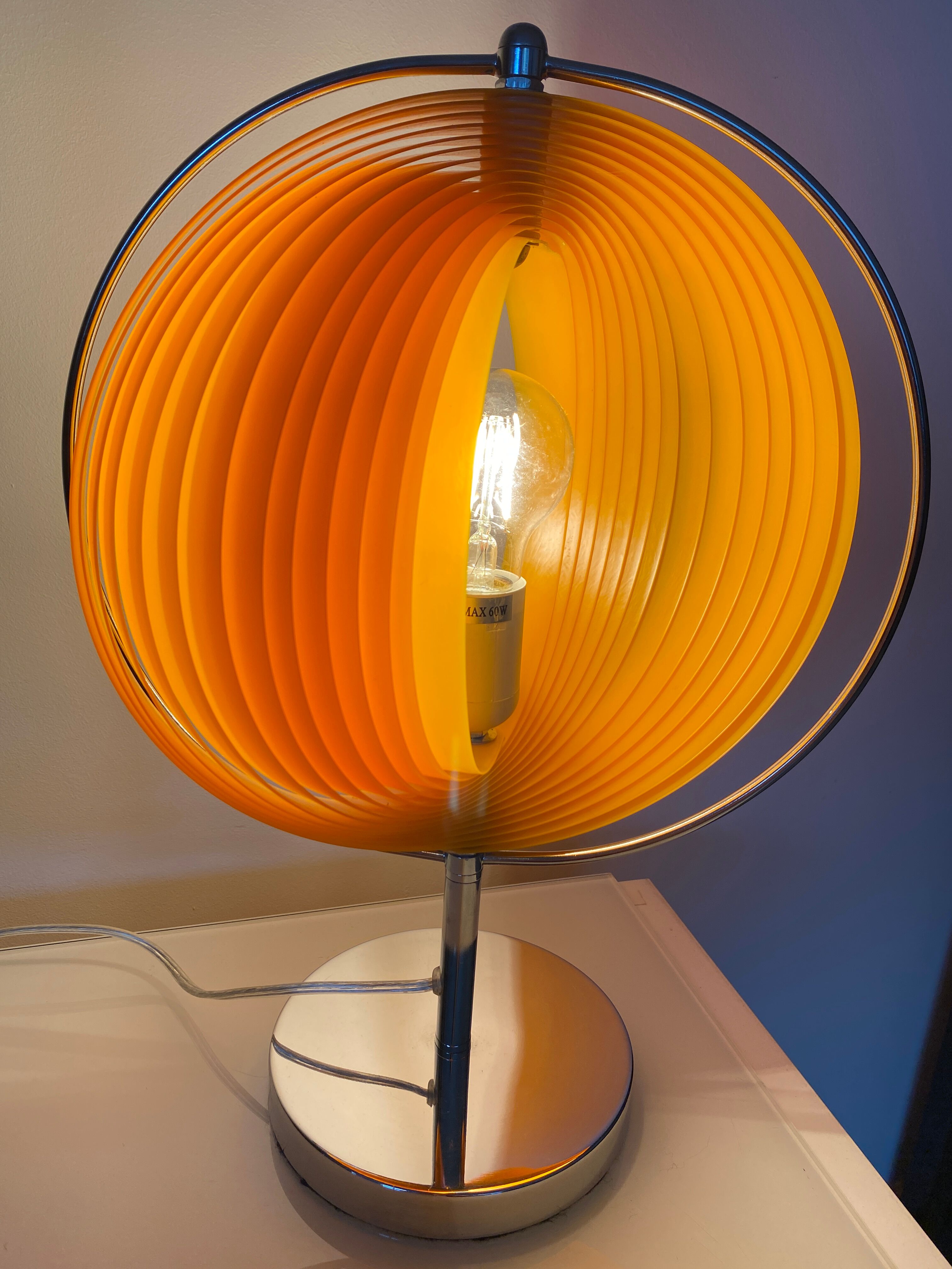Vintage moon table lamp
