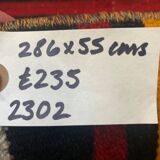 Old Turkish narrow Kilim Runner 286x55 cm shabby chic, vintage kelim