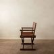 Italian Modern Vintage Folding Director's Chair in Wood and Leather, 1980s