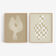 Pair of prints, checkered wall art set of two, 50x70cm