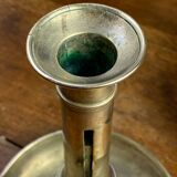 Push candle holder in brass
