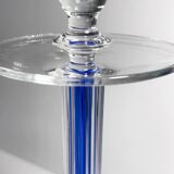 2 porte-bougies en verre IVV Italia - années 1980