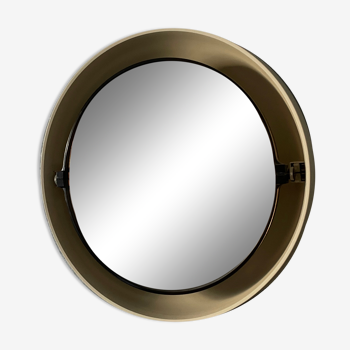 Allibert round mirror from the 70s, 62 cm