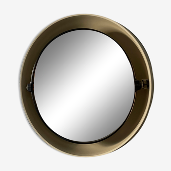 Miroir rond Allibert années 70, 62 cm