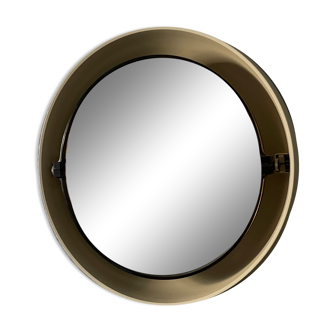 Miroir rond Allibert années 70, 62 cm