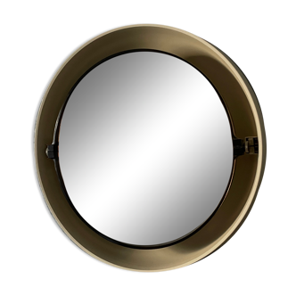 Allibert round mirror from the 70s, 62 cm
