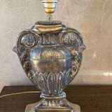 Gold table lamp amphora