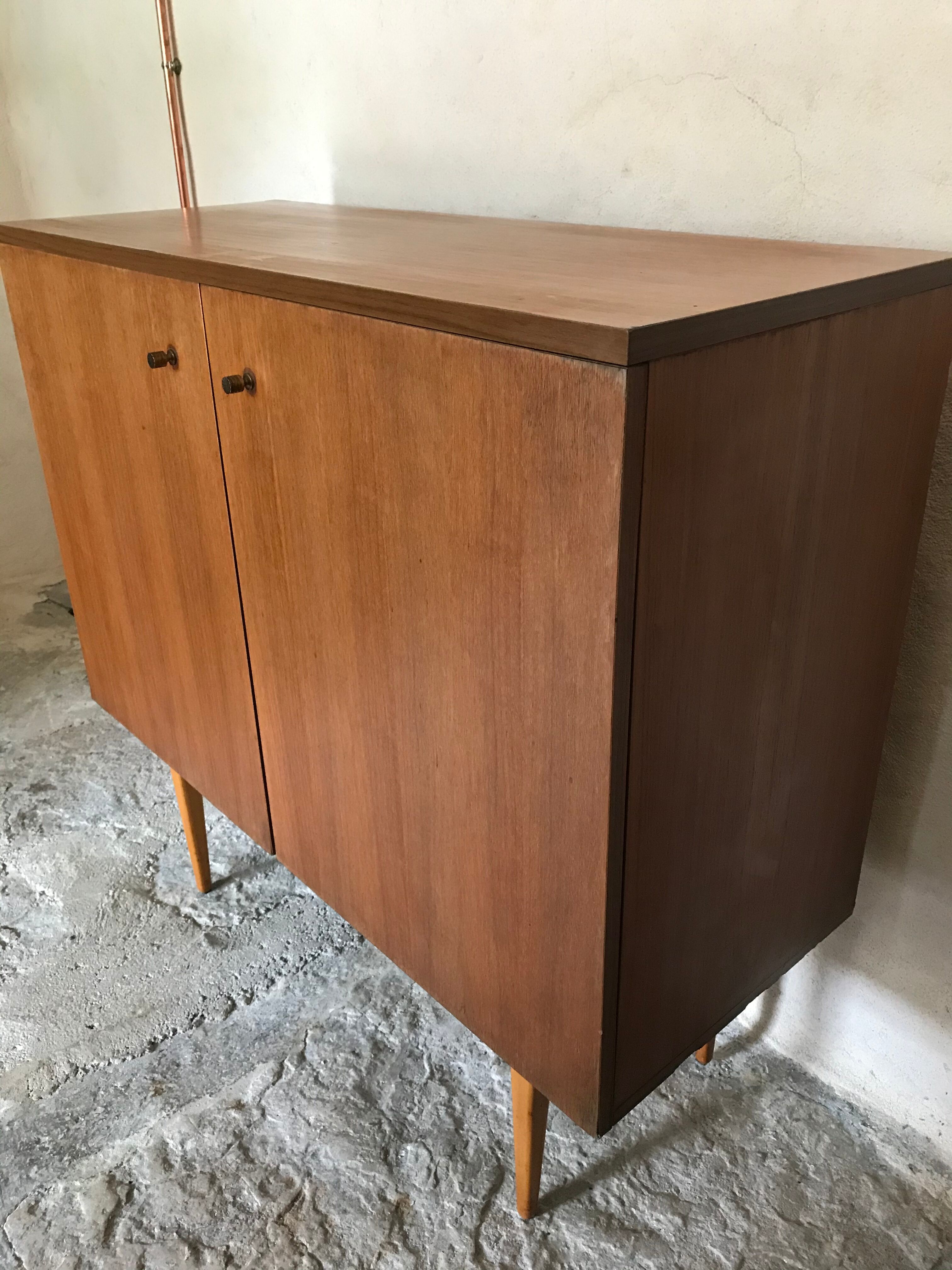 Two-door vintage free-standing buffet