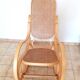Rocking-chair bois et cannage