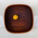 Large vintage teak salad bowl or centrepiece, 1960s design.