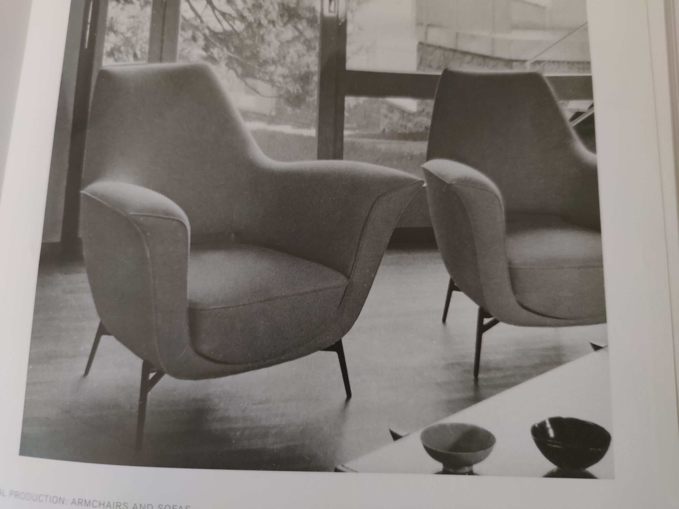 Vintage ivory fabric armchair, Italy