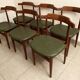 Ensemble de 6 chaises danoises de Hans Olsen pour le fabricant Frem Røjle