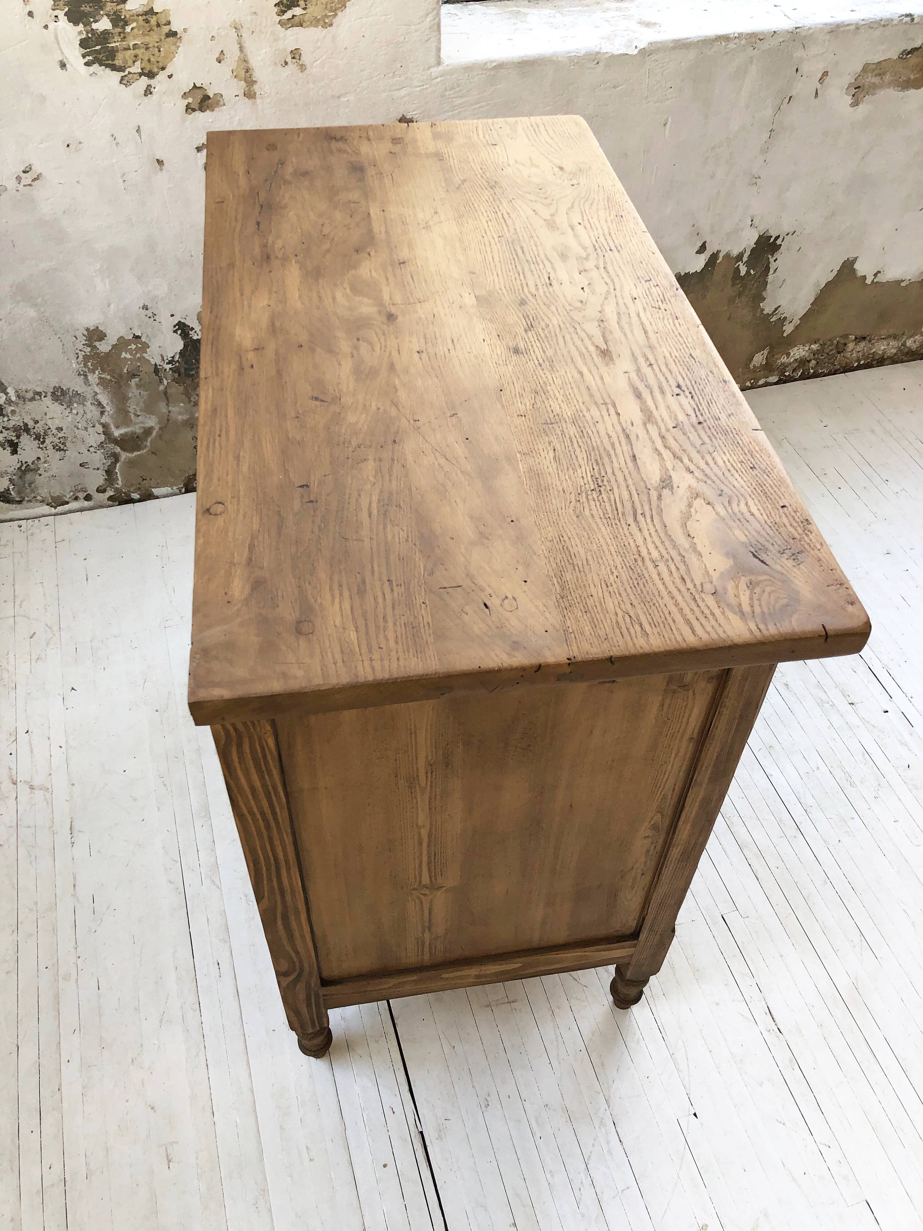 Oak workshop dresser