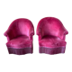 Pair of toad armchairs