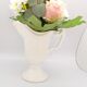 White ceramic vase