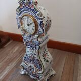 Desvres porcelain clock