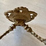 Pair of brass wall candle holders