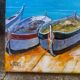 Peinture - Vieux village de pêcheurs à Madère