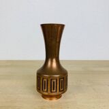 Vintage 70s Scandinavian brass vase