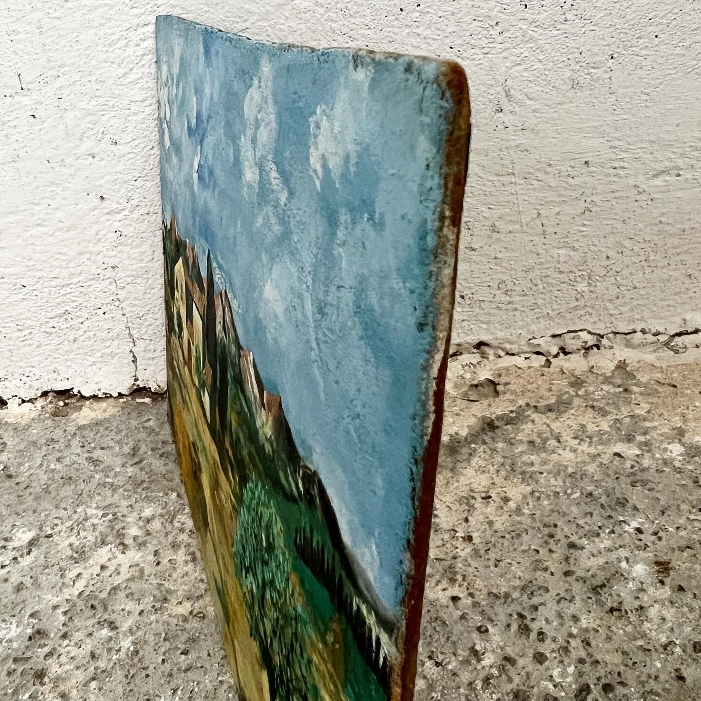 Provencal and pink landscape painting