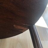 Wooden round side table