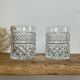 5 vintage whiskey glasses