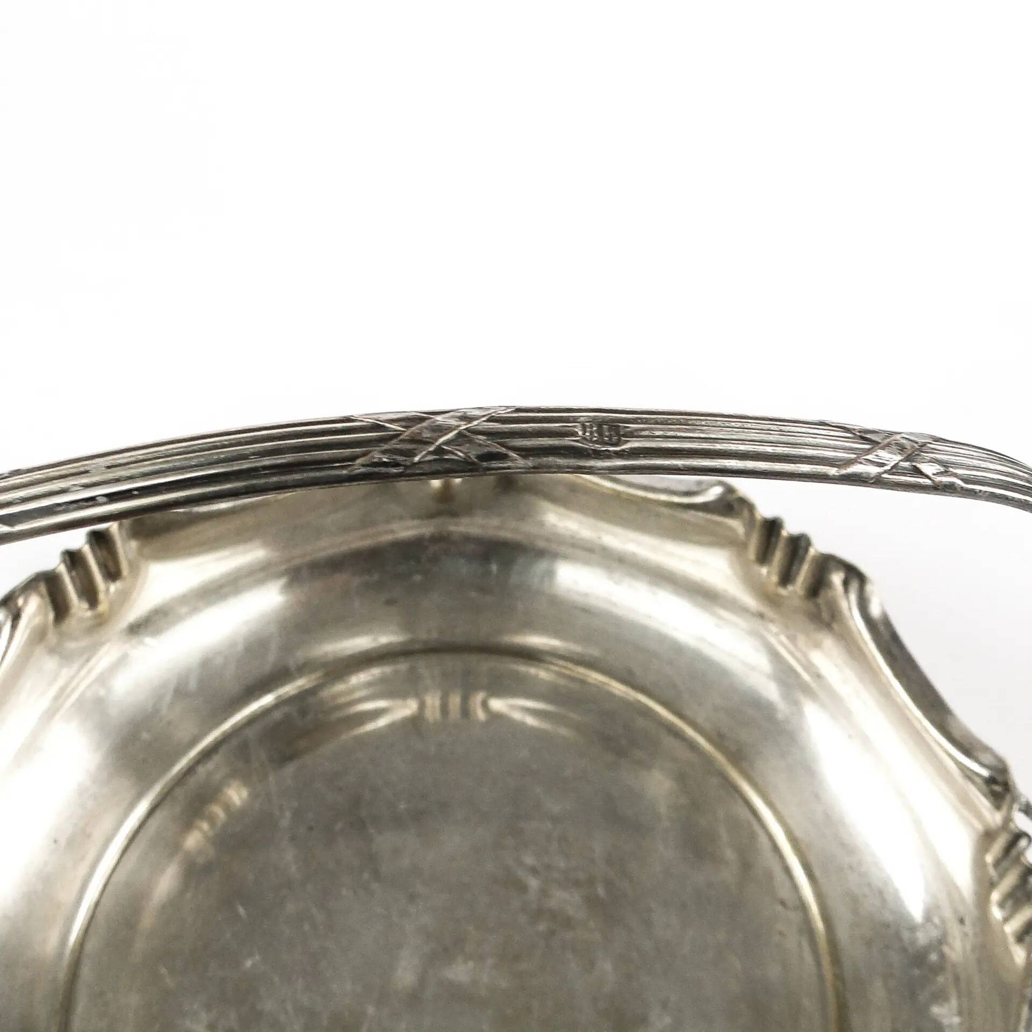 Art Nouveau fruit basket, silver, Kaiser, Germany, early 20th century