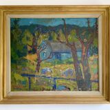 Large Vintage Painting Landscape signed by Svan Grandin (1906- 1982)