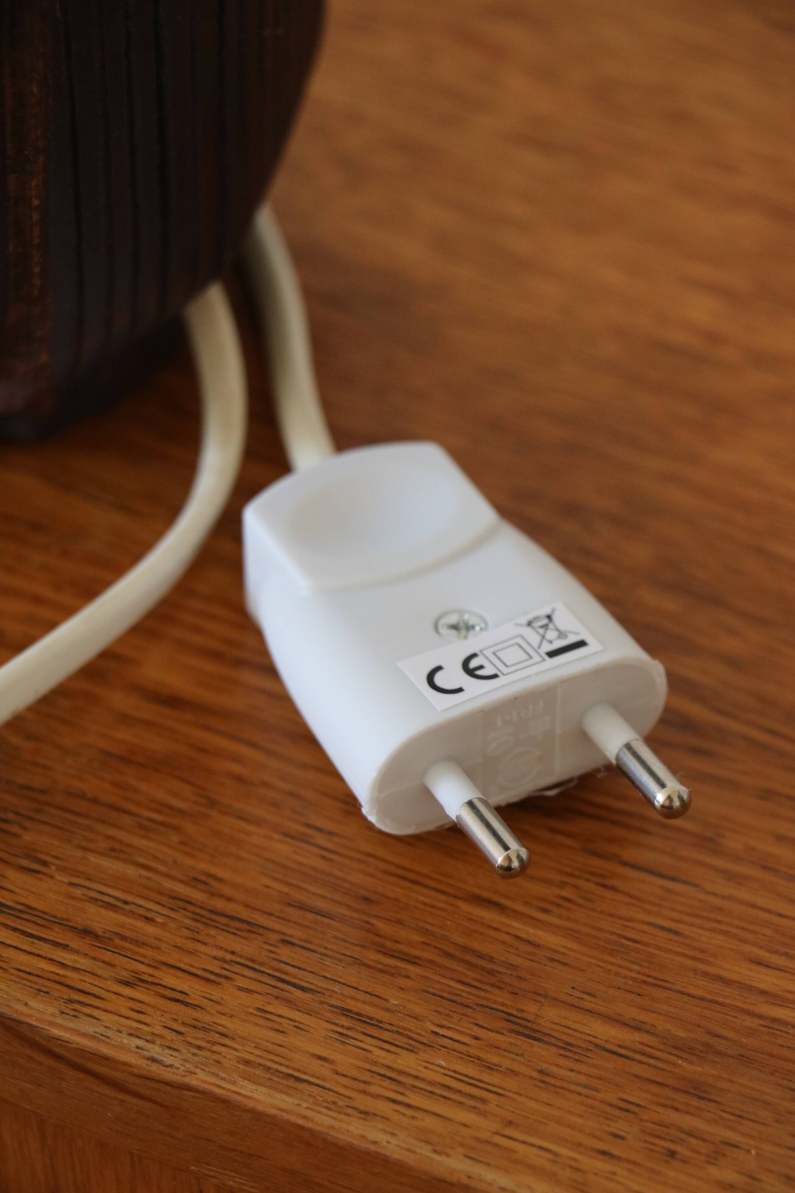 Scandinavian Ego Stengods lamp by Willi Fischer in sandstone