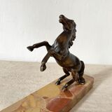 Marble bookend, horse décor
