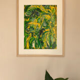 L. MITCHELS, active 20th century. Composition, 1971. Acrylic on paper.