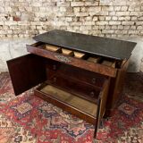 Jacob dit desmalter chest buffet with doors said english mahogany period restoration xix th century
