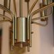 Italian chandelier Gaetano Scolari in brass, 1970.