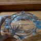 Crystal plate/sculpture "Cristallerie Lorraine" from the 60s/70s.