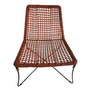 fauteuil moderniste en - cuir