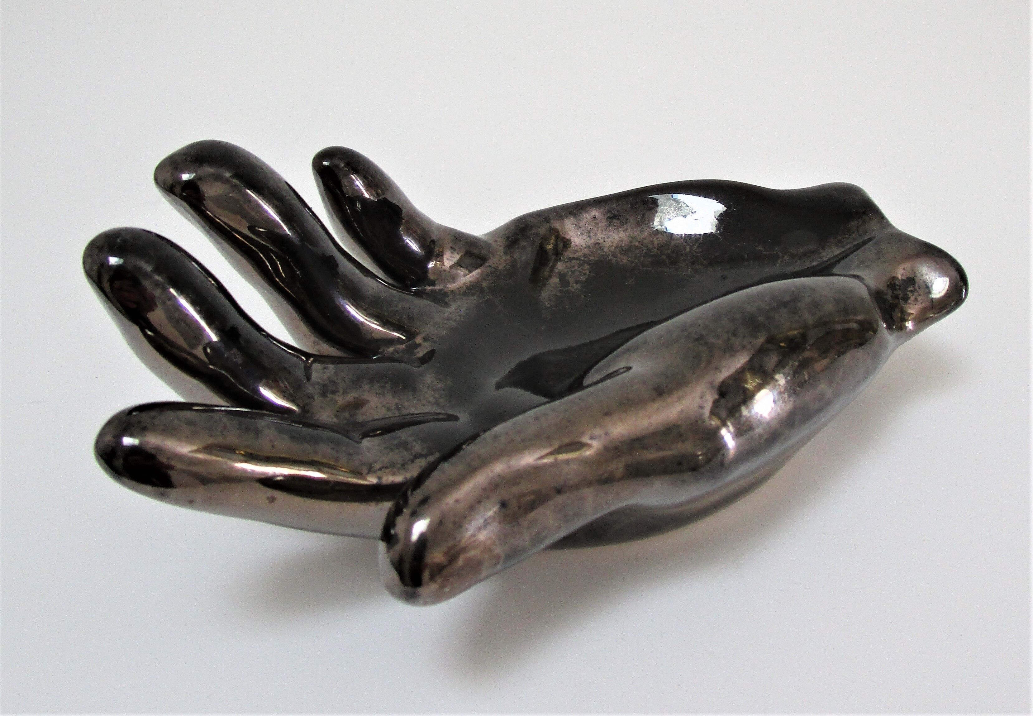 Empty pocket hand ceramic black design 60s