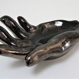 Empty pocket hand ceramic black design 60s