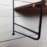 Bookcase / wall shelves - 1970s - metal and wood.