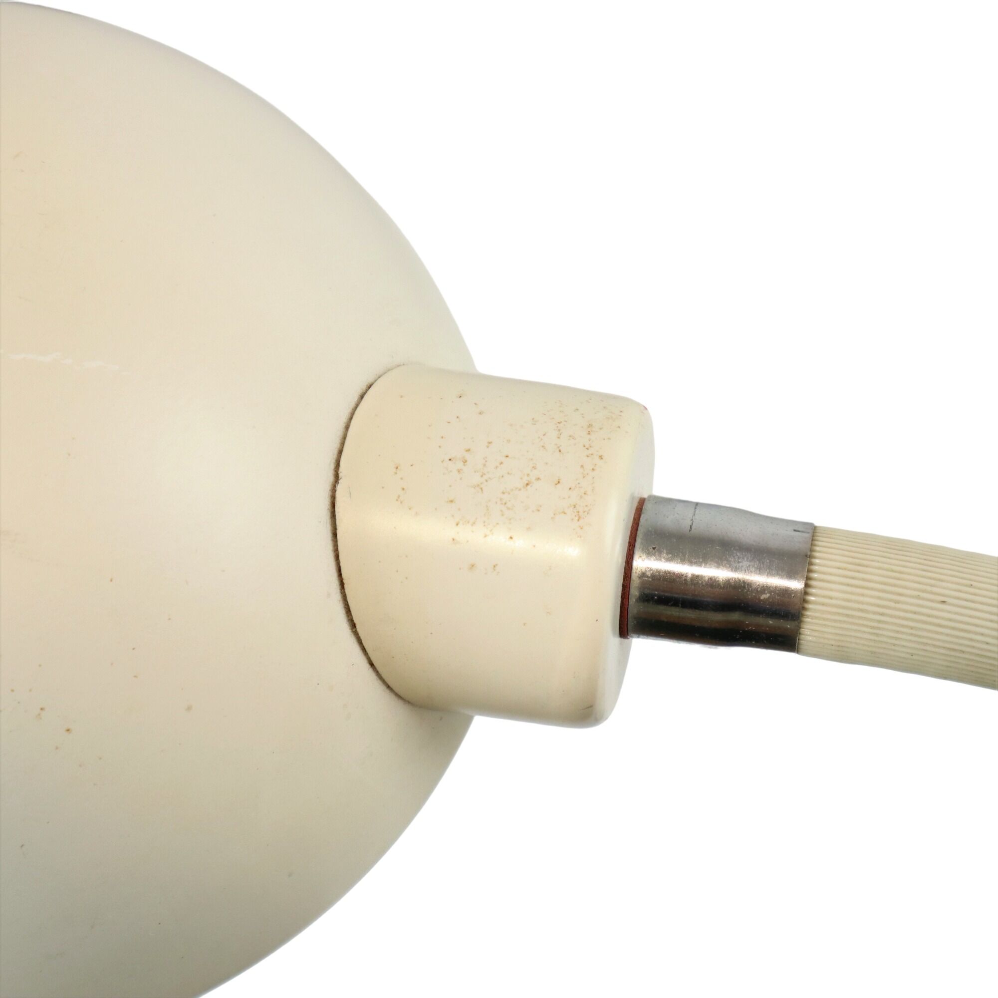 Vintage desk lamp white industrial flexible metal lamp 43cm