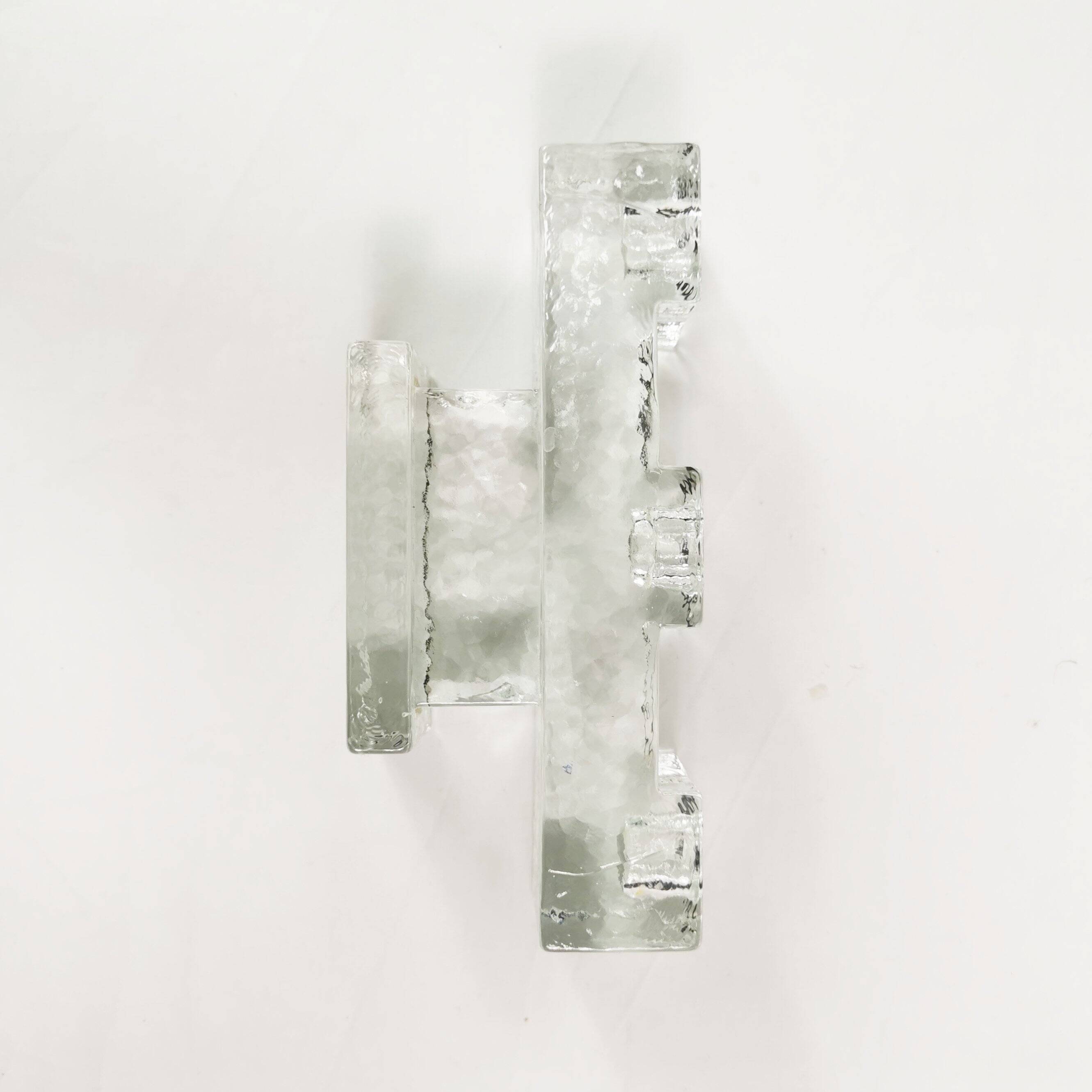 Glass, monumental candlestick, Germany 1960s