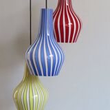 Italian Glass Pendant Lamp by Flavio Poli for Seguso Vetri Darte, 1950s