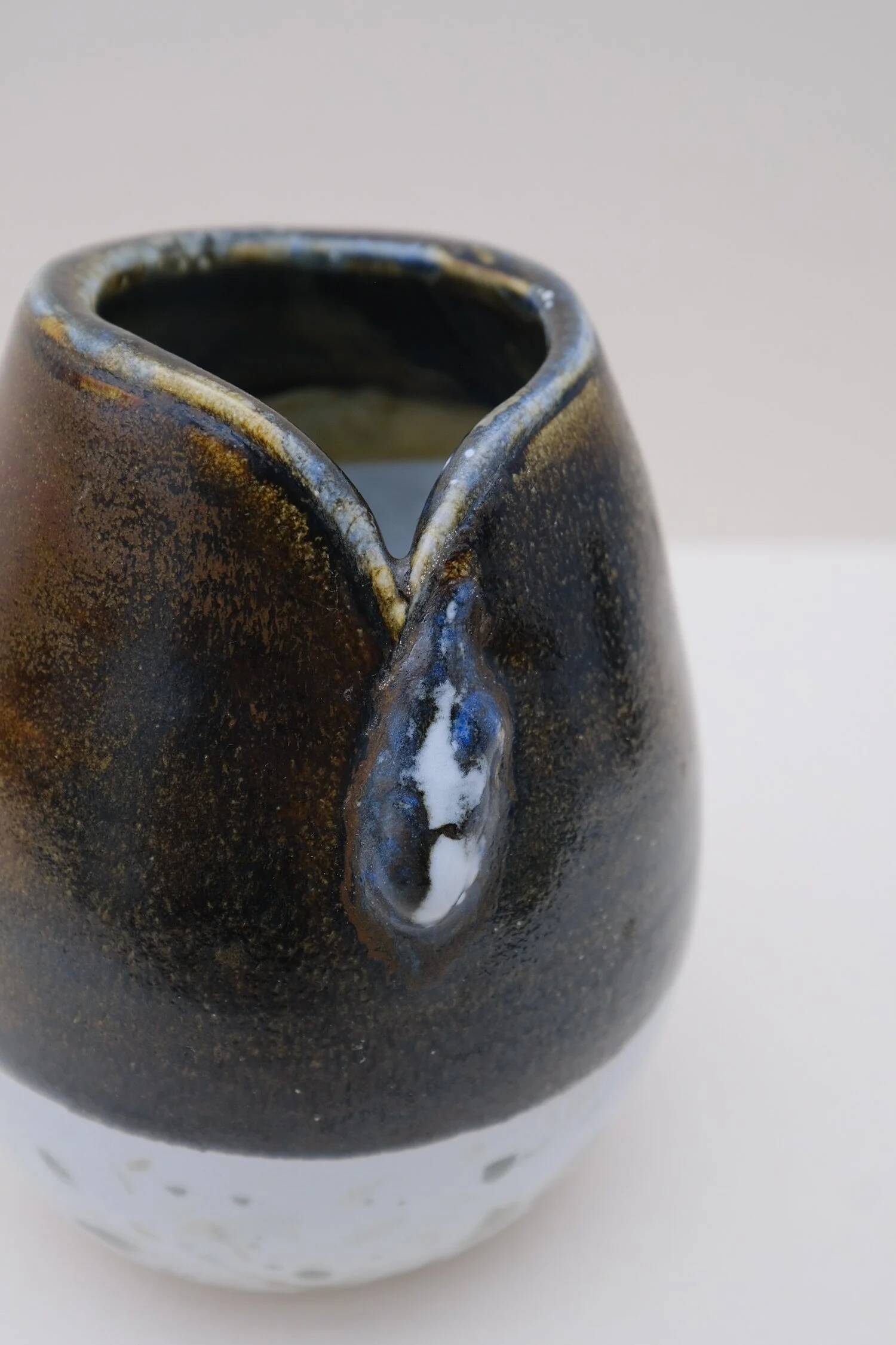 Signed ceramic vase
