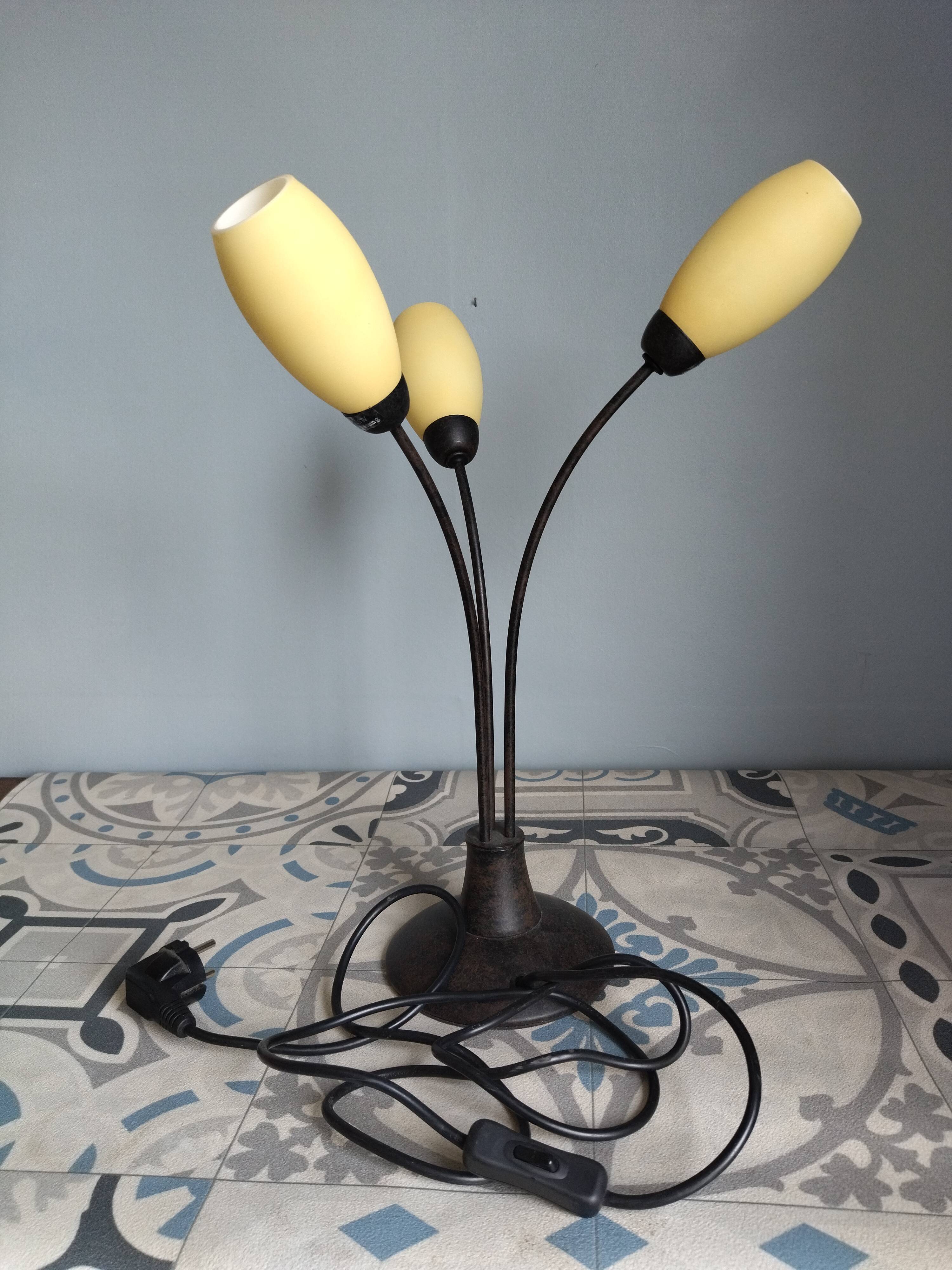 Table lamp I fassung Honsel Leuchten vintage