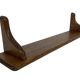 Vintage oak wall rack book shelf 1960s wood minimalist design
