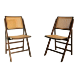 Pair of chairs complain cannage